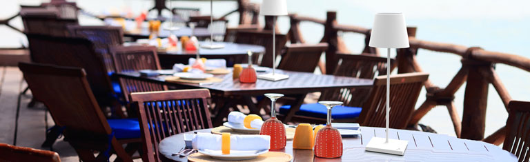 Akkuleuchten für Gastro in vielen Größen und Varianten